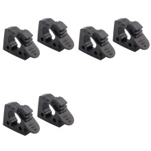 Jack Handle Keeper Shovel Holder Mount, Rubber Clamp Mount Fits 1-1/7Inch to 1-3/7Inch Diameter Tools- 6 Pack