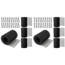 8Er-Pack Dachrinnenschutz-Netzrollen, 20 Fuß Dachrinnen-Laubschutz mit 80 Clip-Haken, DIY-Regenrinnenabdeckungen, die Laub Verhindern