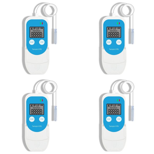 4X TempU 07B Temperature/Humidity Recorder Digital USB Data Logger Thermometer Hygrometer for Refrigerator Storage