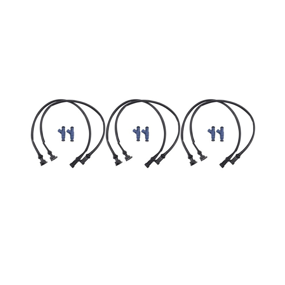 6X 1202863 0280156208 Fuel Injector With Pigtail Harness Set For Rzr Sportsman Ranger Efi 700 800 2005-2014 6032146211556