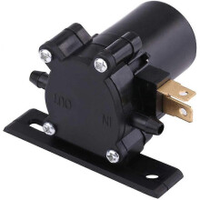 Windscreen Washer Pump Universal Windscreen Dual Outlet Wiper Motor Pump for Car Van Bus Truck (Black) (1pcs)
