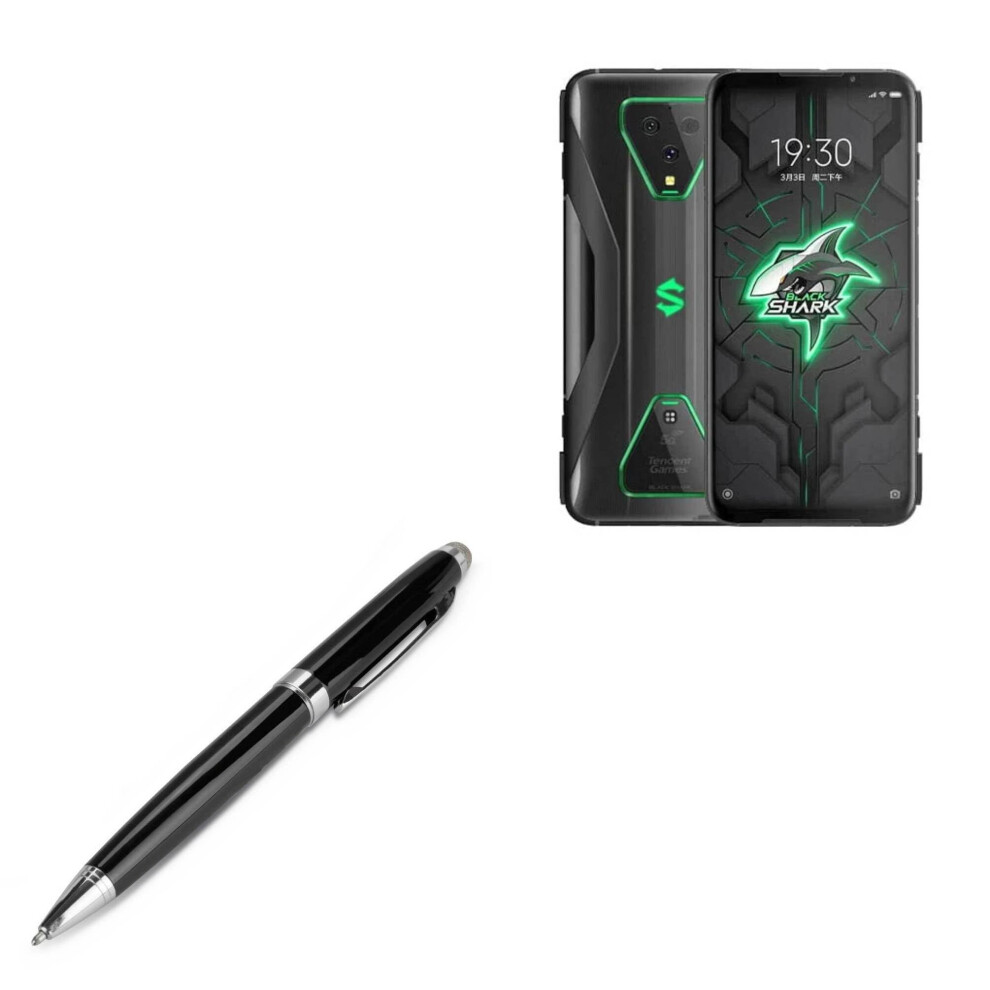 2In1 Stylus Pen For Xiaomi Shark 4, Capacitive Touchscreen Stylus With Smooth Writing And Refillable Ballpoint Black 9771547584902