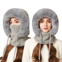 Thermal Balaclava Beanie Scarf Mask Set Grey