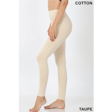 Women's Premium Cotton High Waist Full Length Leggings