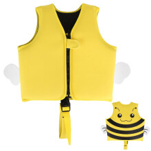 Teqhome Toddler Swim Vest Kids Float Jacket Swimming Aid for Children with Adjustable Safety Crotch Strap for Boys Girls Age 3-6Years 39-66Lbs (M)