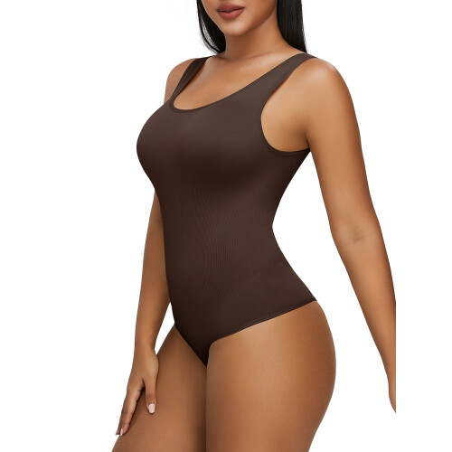 Women's Seamless Backless Bodysuit with Tummy Control & Compression – Compatible with All Sizes