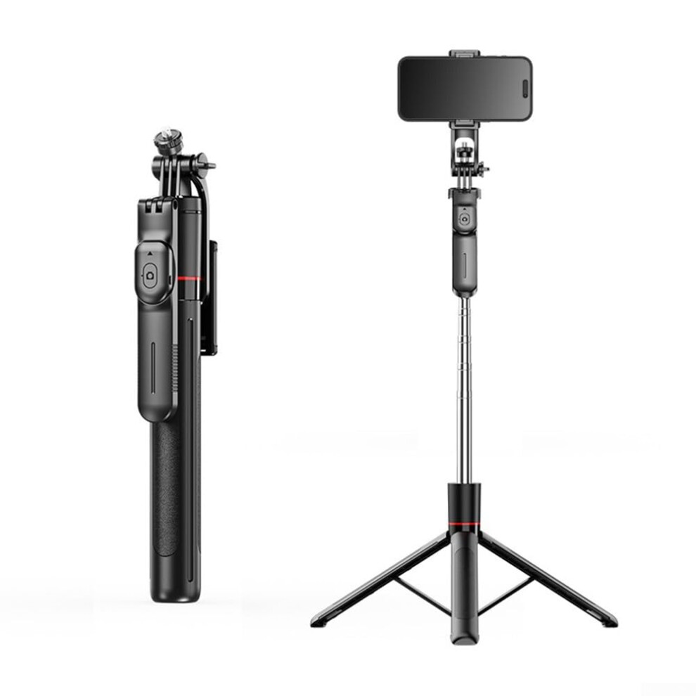 Phone Gimbal Stabilizer Tripod F16 With 360 Rotation Antishake 2 In 1 Design Detachable Mount For Smartphones 1708Mm Black 9771547585336