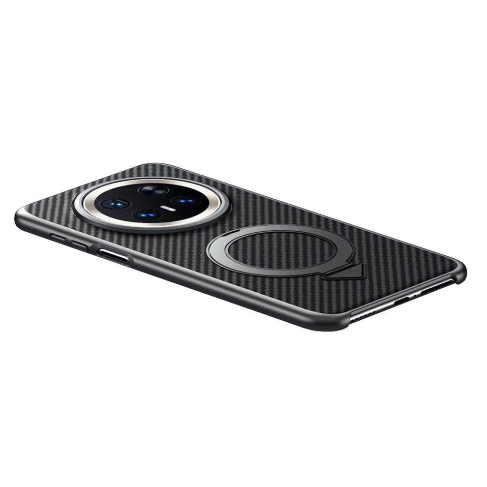 Case For Huawei Mate 70 Pro Carbon Fiber Shockproof Cover With Magnetic Wireless Charging And Lens Protection Black 9092120208726