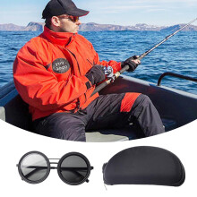 Justerbare, toningsfrie, polariserede, runde solbriller, 1-9 gear, strandbriller til mænd med ND-filterlinse