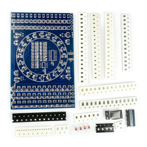 DIY Rotating Water Flows Light Electronic Kit with 125 Component