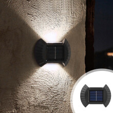 Solar Powered Outdoor Wall Lights, Waterproof Dusk-to-Dawn Up/Down Lights Compatible with Patio, Yard, Garden, Garage, Porch & Walkway