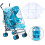 2Pièces Housse Imperméable Transparent Pour Poussette Protection Météo 3