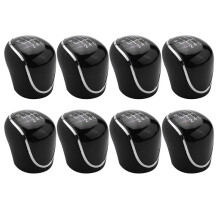 8X 6 Speed Car PU Leather Gear Shift Knob Shift Lever for Mondeo IV S-MAX C-MAX Transit Focus MK3 MK4