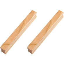 Drawer Handles 2Pcs Cherry Wood Furniture Button Handle Solid Wood Home Wardrobe Drawer Cabinet Wooden Handle 128Mm