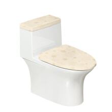 Snowflake Bathroom Seat Covers & 2 Piece Bathroom Toilet Lid Cover & Elastic Bottom for Bathroom Home