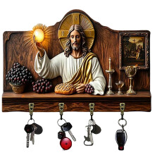 DAMAI Wooden Multifunctional Home Key Holders