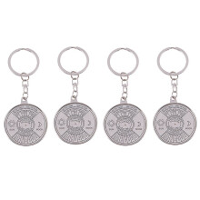 4X Perpetual Calendar Keyring Keychain Unique Metal Key Chain Ring 50 Years New Hot
