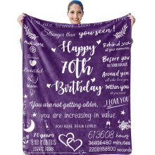 40th Birthday Blanket for Men – Navy Throw (50x60"), Happy 40th Birthday Gift for Husband or Friends