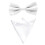 Szzoqdz Men Satin Solid Bowtie Handkerchief Pocket Square Set 1