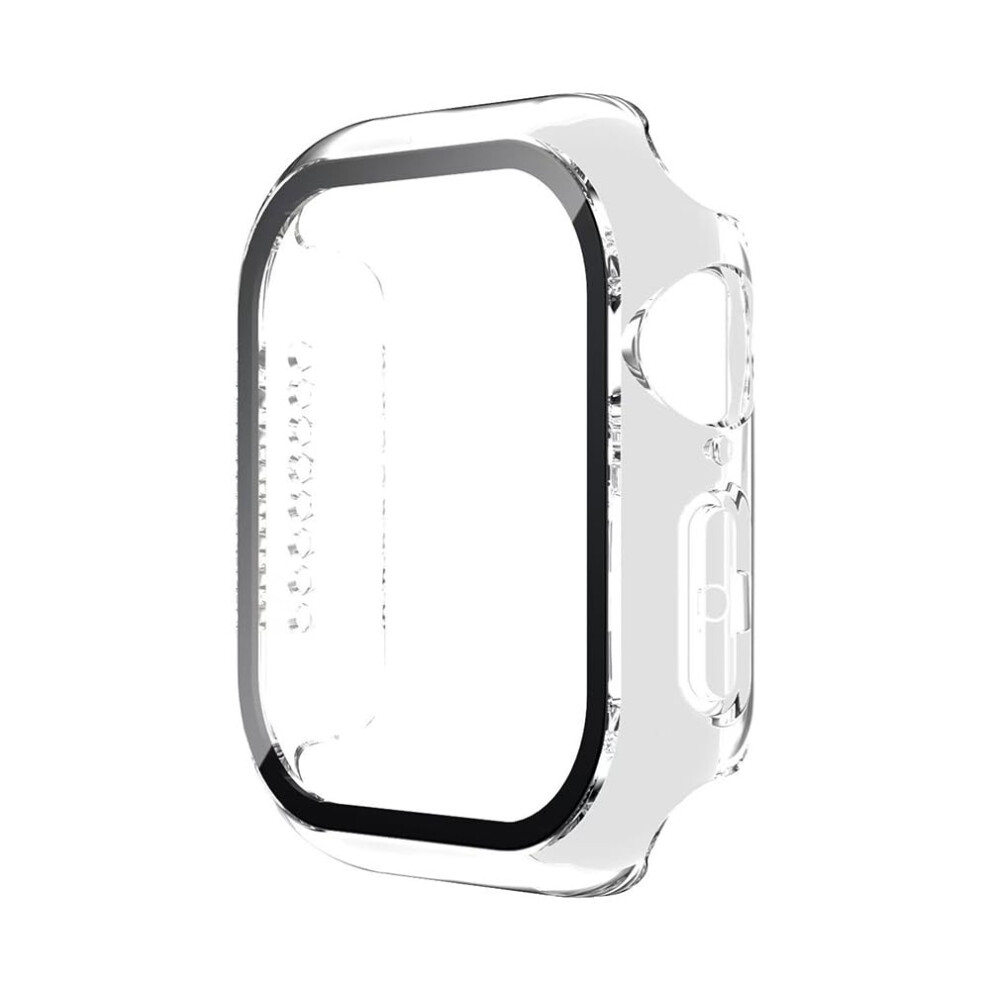 Case For Apple Watch 44Mm With Tempered Glass Screen Protector, 360 Full Coverage ShockâResistant Bumper For Iwatch Series 6 5 4 Se (Clear) 9092120210606