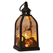 Halloween LED Handheld Lantern – Battery-Powered, Portable Night Light with Pumpkin, Skull, Witch & Ghost Patterns, Indoor/Outdoor Party Decor,