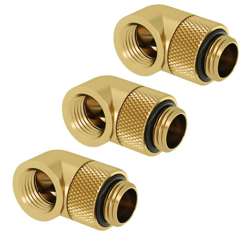 3x Barrow 90 μοιρών γωνία G1/4" περιστροφικός προσαρμογέας για ψύξη νερού