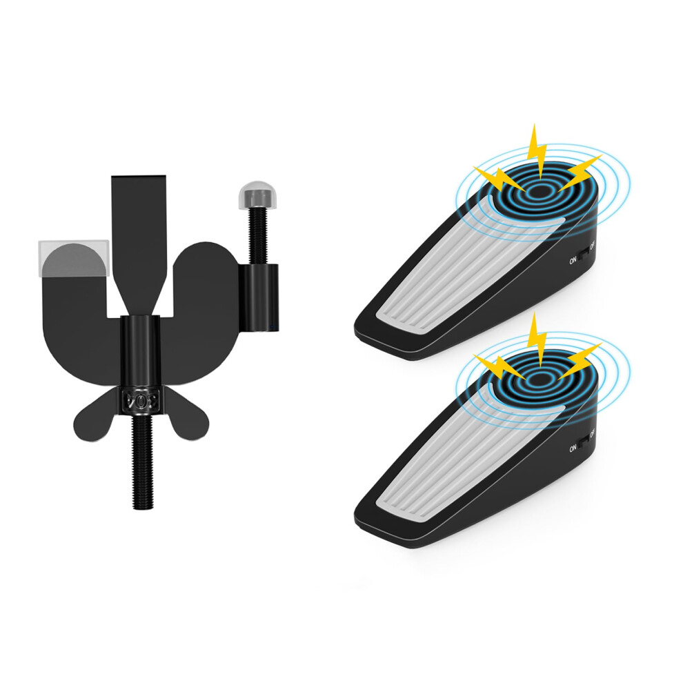Portable Door Lock And 130Db Door Stop Alarm, Dual Security Function For Travel, Home, Hotel Safety 9092120217940