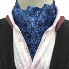 Men's Polka Dot Paisley Cravat Scarf for Wedding