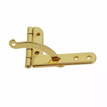 10Pcs 90 Angle Wooden Box Supports Hinge for Small Wooden Jewelry Wine Case Gold