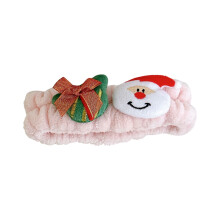 DAMAI Christmas Makeup Headband & Wristband Set with Hair Clips – Spa, Skincare, Face Washing, Glitter Star Hair Accessories, Stocking Stuffer Gifts