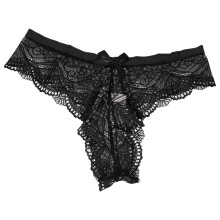 Tangas de mujer, bikinis de encaje con lazo en la espalda, bragas de talle bajo, tanga transpirable, ropa interior femenina, lencería