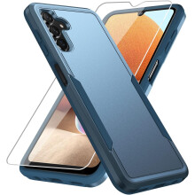 Compatible with Samsung Galaxy S21 Plus Case + HD Screen Protector, Military-Grade Drop-Tested Heavy-Duty Shockproof Rugged Case