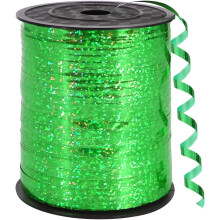 500 Yards Green Crimped Curling Ribbon, Shiny Metallic Balloon String for Gift Wrapping, Party, Craft & Florist – Compatible with Standard