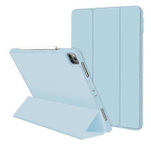 (LIGHT BLUE) Protective Case For iPad Pro 12.9inch Case With Pencil Holder