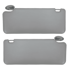 Sun Visor Set for Toyota Hilux Vigo (2005–2014), Driver & Passenger Side, Card Pocket, OEM 74320-0K030, Grey, Compatible with Toyota