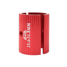 Adaptor de reducere a dimensiunii pipei din aliaj de aluminiu, 31,8 mm - 35 mm, ușor pentru ghidon de bicicletă - 4-31,8 mm