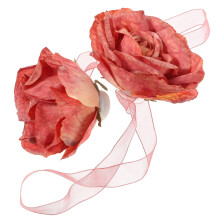 2 Pcs Curtain Clips Holdback Window Tiebacks Flower Holder Straps Home Accessories Floral Simple Rose Fabric