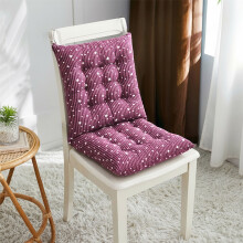 1pc Seat Cushion for Kitchen/Dining/Office Chairs, Soft Crystal Velvet with Ties – Compatible with Standard Chairs