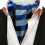 Miesten polyesterisolmio ascot-kuviolla 117x15.5cm 1