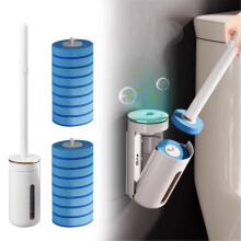 Cleaning Brush Disposable Toilet Bowl Brush with Toilte Wand Toilet Bowl Cleaner Toilet Cleaning System Kit Kitchen Appliances
