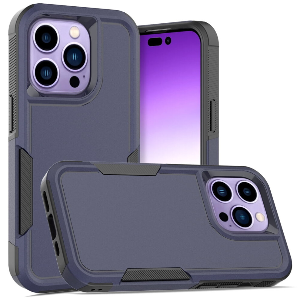 Defender Case For Iphone 14 Pro 6.1" Â Heavy-Duty 1-In-1 Rugged, Dustproof, Shockproof, Non-Slip Cover, Blue 9028731608969