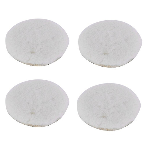 4X Car Van Valeting Polisher Buffer Lamb Wool Polishing Pad 6 Inch 1
