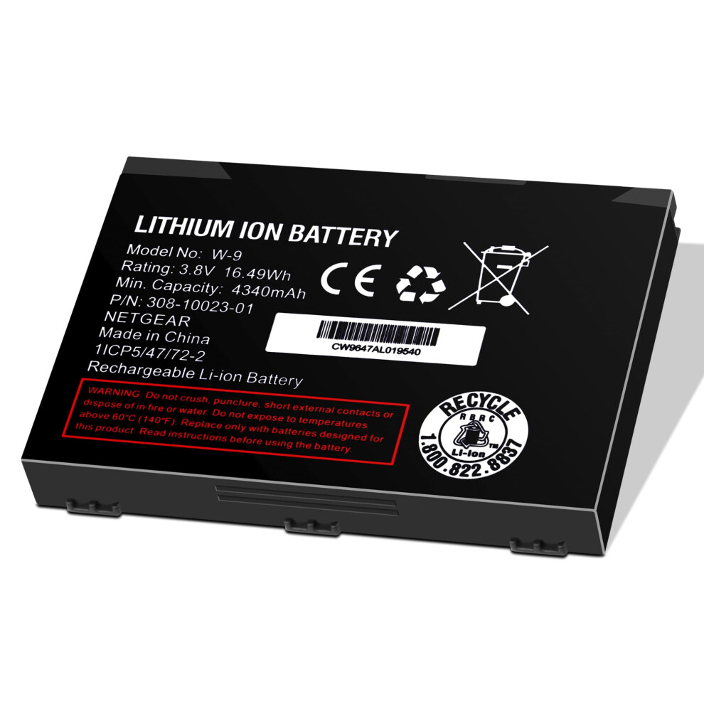 W9 Hotspot Battery Replacement 4340Mah For Netgear Jetpack Ac791l Ac810 Ac815 With Extended Battery Life 9092120210590