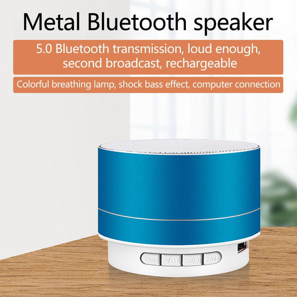 Portable Bluetooth Speaker With Mic, Handsfree Call, Aux, Tf Card, Hd Sound & Bass – Compatible With Iphone, Ipad, Android 9028731774329