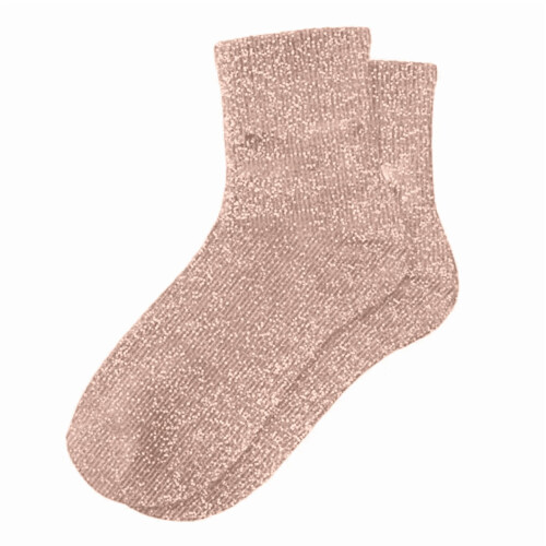 Μοντέρνο Sparkly Solid Color Slouch Κάλτσες Μέσης Μόσχου Άνετο Ελαστικό Κατάλληλο για