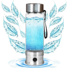 Tragbare Wasserstoff-Wassergeneratorflasche (unter 5 ), wiederaufladbarer Glasbecher mit SPE/PEM-Technologie, Wasserstoff-Wasser-Generator mit