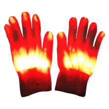 LED-Leuchthandschuhe mit Blinkmodi, Nylon, 1 Paar