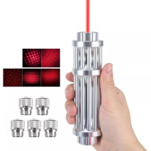 Indicator laser cu focalizare reglabilă, lanternă laser portabilă pentru drumeții, uz la birou, echipament pentru drumeții, finisaj metalic