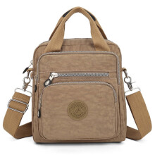 3-i-1 nylon crossbody-taske, stor vertikal firkantet skuldertaske til daglig brug, arbejde og shopping – kompatibel med telefon, pung og kosmetik