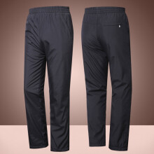 Men's Snow Pants Black Polyester Warm Windproof 1 Pack